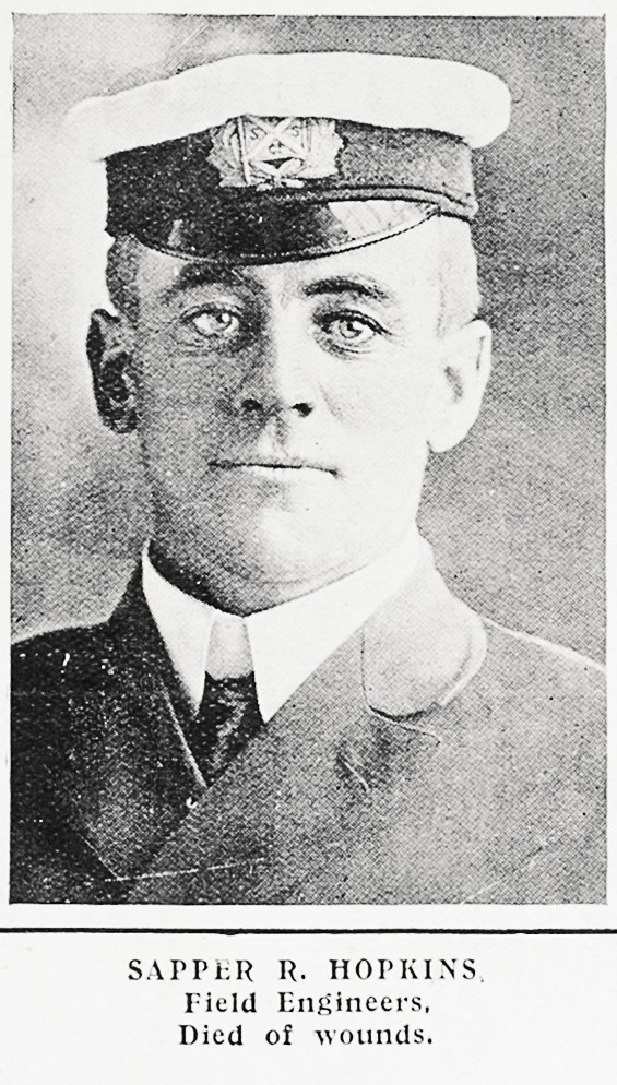 A pre-war photograph of Richard Hopkins in his merchant navy uniform.