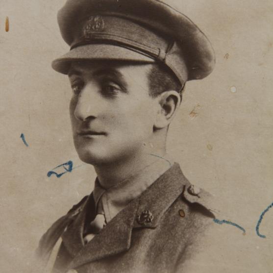 Gordon Harper as a second lieutenant in the Canterbury Mounted Rifles in 1916.